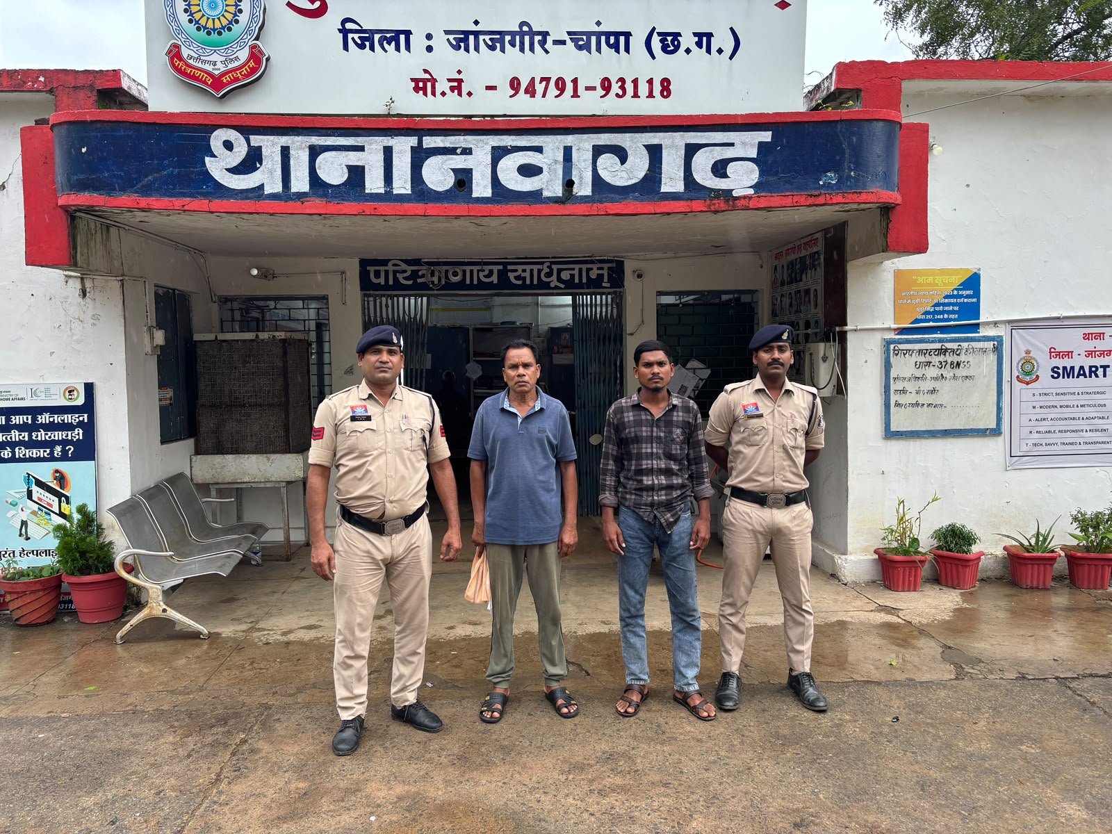 चुनावी रंजिश में उपसरपंच को धमकाने वाले दो आरोपी गिरफ्तार: नवागढ़ पुलिस ने भेजा जेल 1 IMG 20260924 WA0018